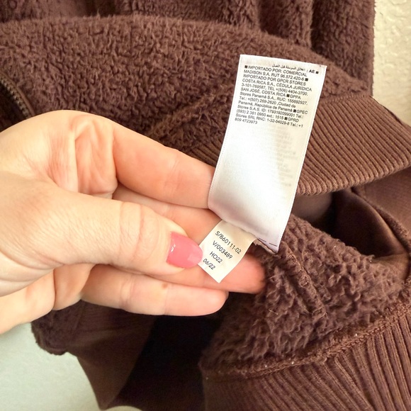 Athleta Forever Fleece Cloud Quarter Zip Sweatshirt Bouclé Fleece Plush Feel M - Picture 6 of 7